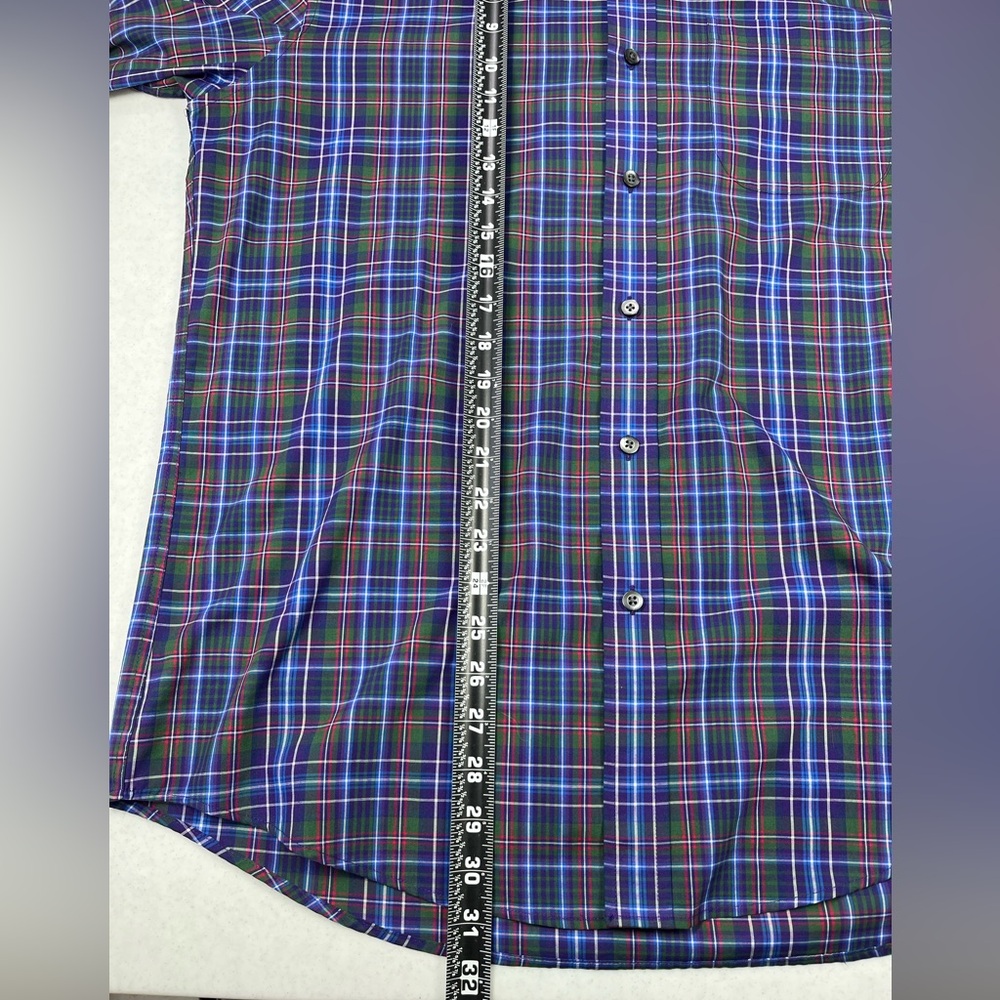 Saddlebred Men’s Long Sleeve Check Pattern Wrinkle Free Dress shirt. Large. - Picture 7 of 9